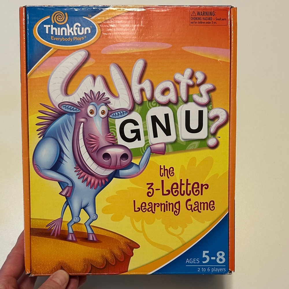 ThinkFun What's GNU? 3-Letter Learning Game